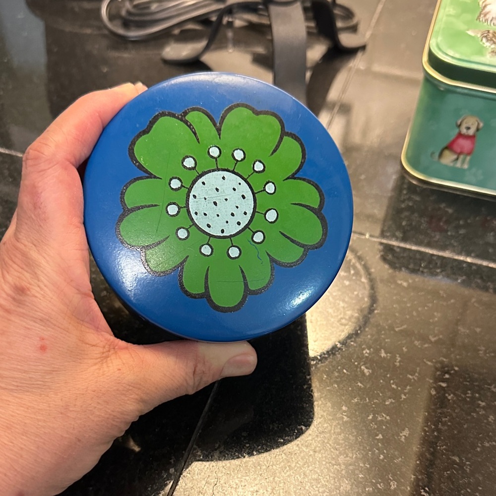 Vintage Giftcraft Blue and Green Floral coasters